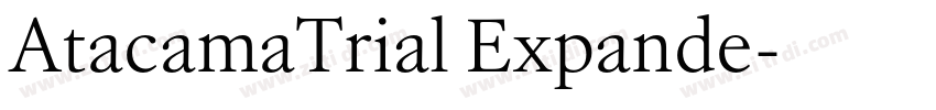 AtacamaTrial Expande字体转换